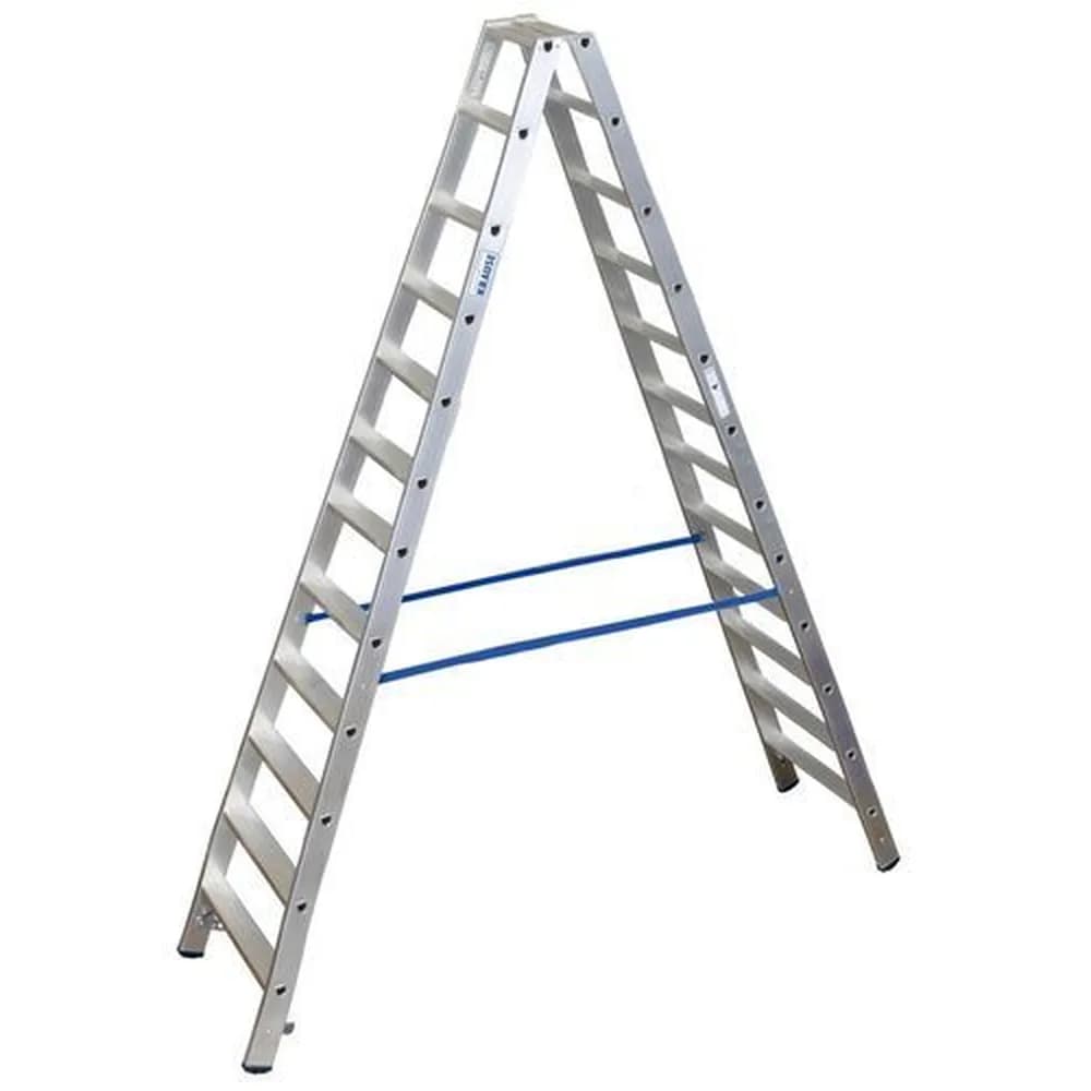 KRAUSE® - Stufenstehleiter aus Aluminium, mit 2 x 12 Stufen
