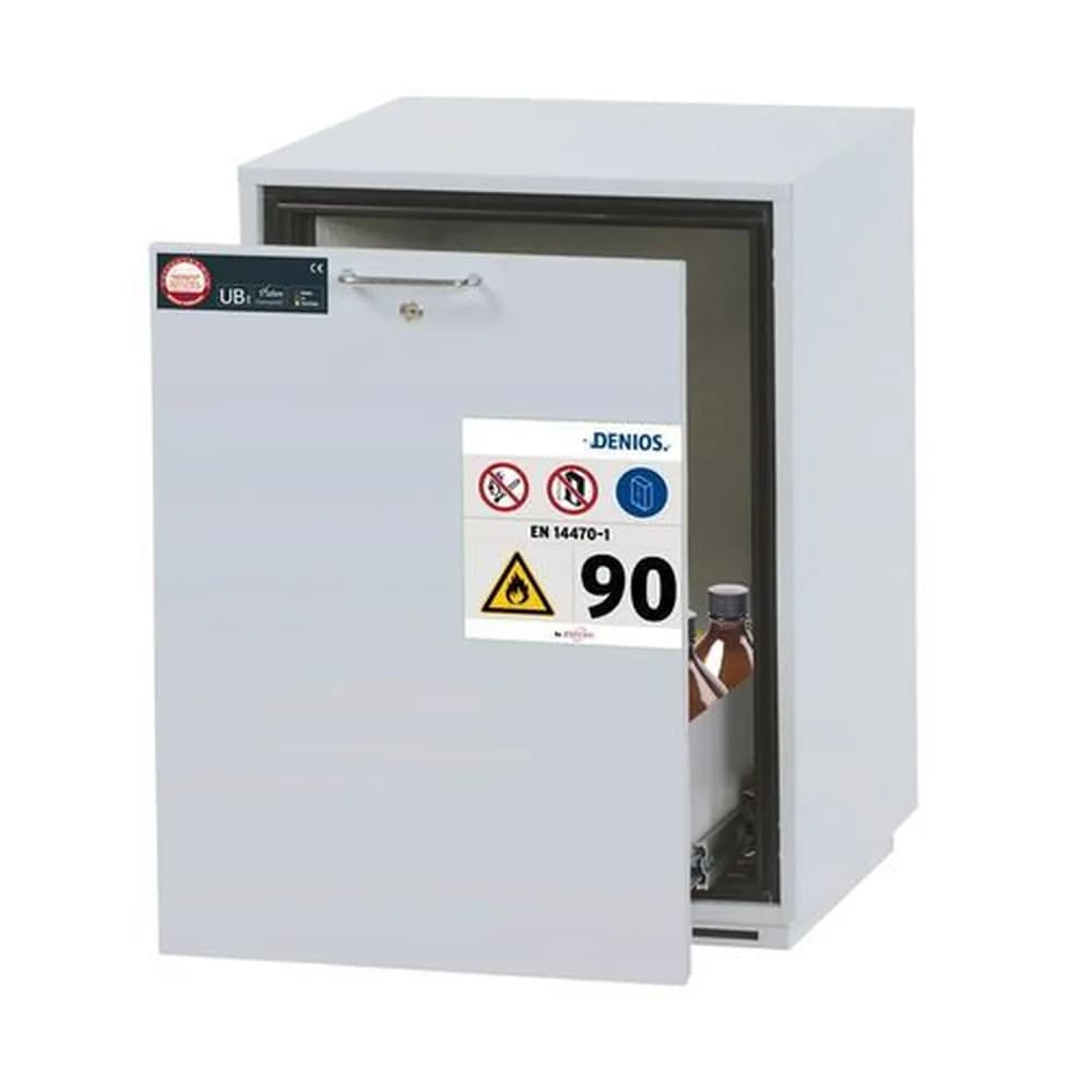asecos® - Feuerbeständiger Unterbauschrank, grau, GU60-1, Höhe 800mm