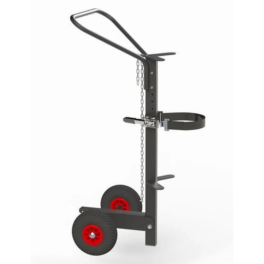 Kongamek - Gasflaschenwagen KM Ergo aus Stahl, für 1 Gasflasche mit max. Ø: 235 mm, Luftbereifung