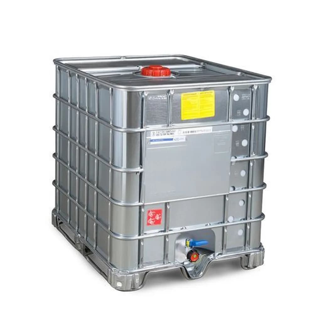 Schütz - IBC Gefahrgut-Container mit Stahlummantelung, Ex-Ausführung, Stahlkufen, 1000 Liter, Öffnung NW150