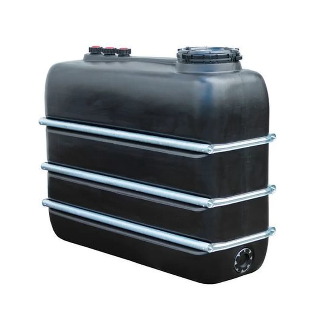 GRAF® - Chemikalientank aus Polyethylen (PE), 2.000 Liter Volumen, schwarz