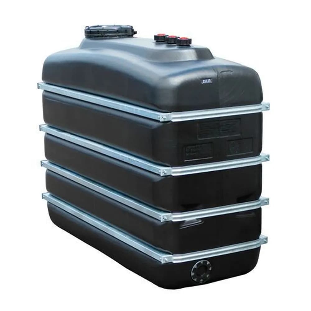 GRAF® - Chemikalientank aus Polyethylen (PE), 4.000 Liter Volumen, schwarz