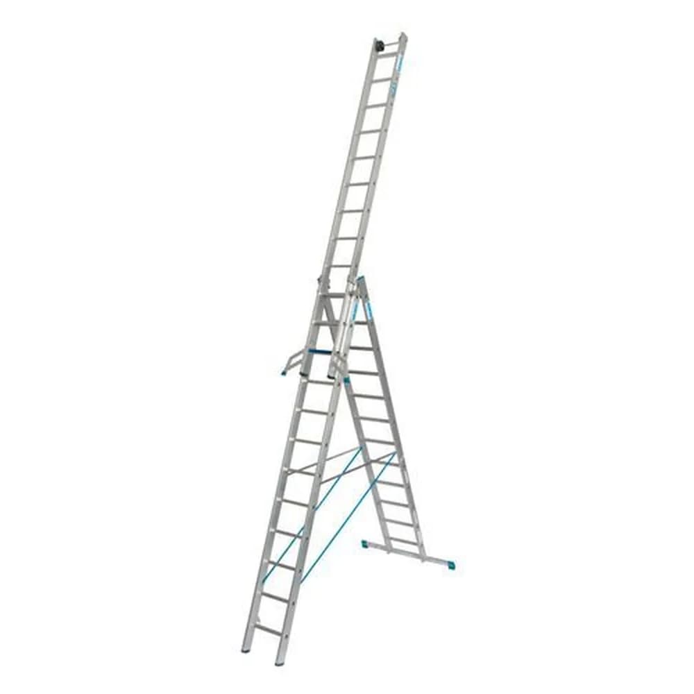 KRAUSE® - Vielzweckleiter gemäß TRBS 2121, Aluminium, 3 x 12 Sprossen/Stufen