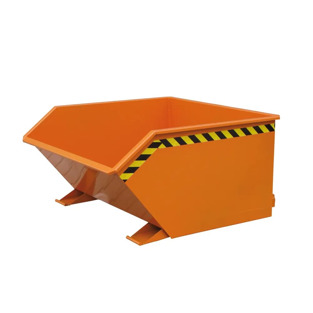 Eichinger® - Kippbehälter in niedriger Bauhöhe, 1500 kg, 1000 Liter, reinorange