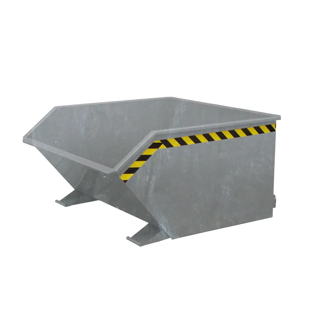 Eichinger® - Kippbehälter in niedriger Bauhöhe, 1000 kg, 300 Liter, feuerverzinkt