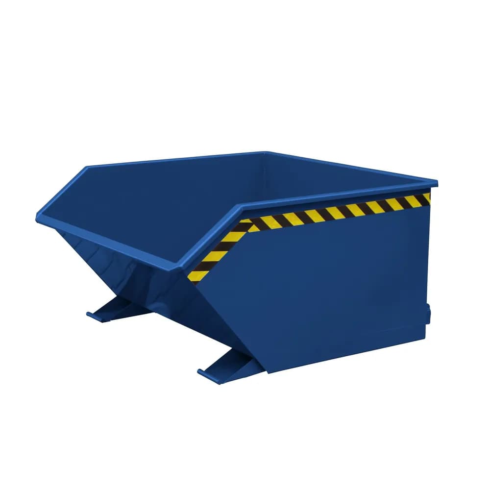 Eichinger® - Kippbehälter in niedriger Bauhöhe, 1500 kg, 1500 Liter, enzianblau