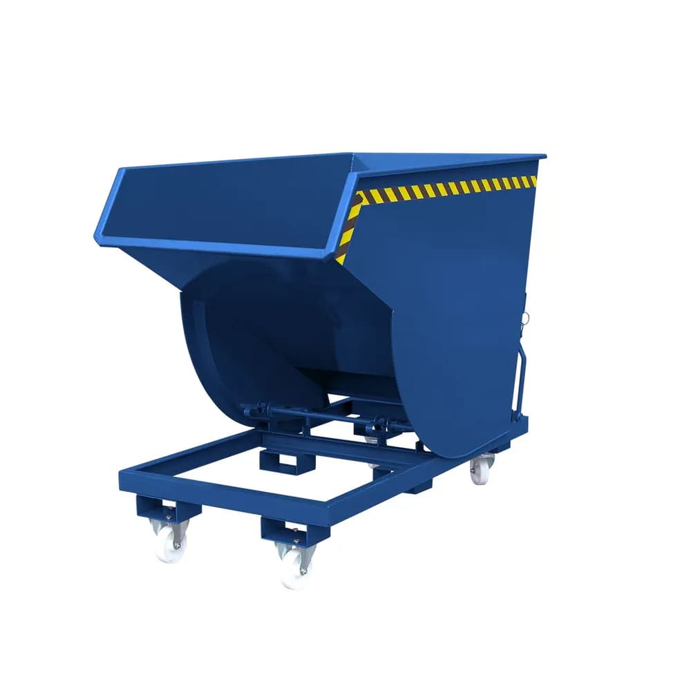 Eichinger® - Kippbehälter in hoher Bauhöhe, 1500 kg, 300 Liter, enzianblau