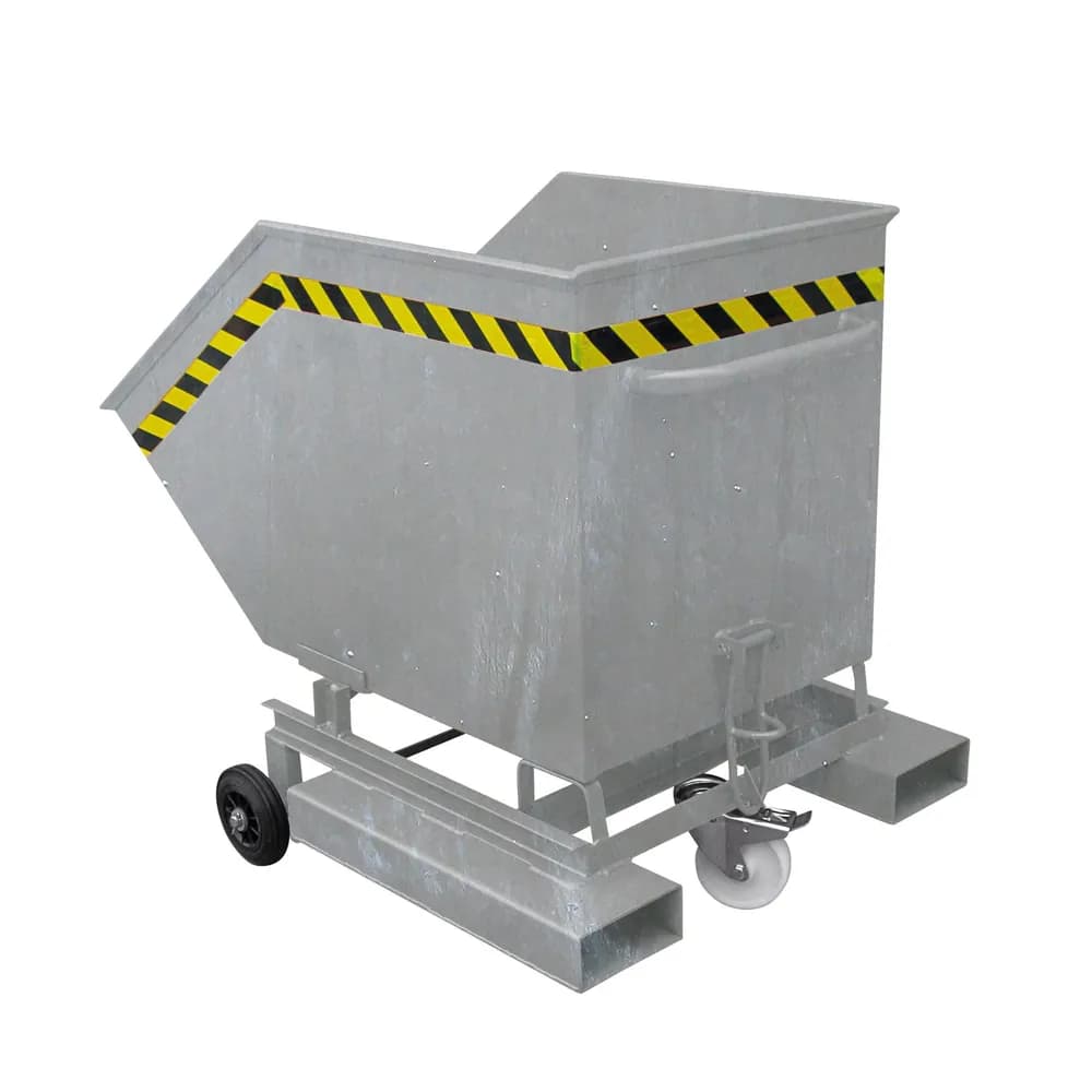Eichinger® - Kastenwagen mit Rollen und Einfahrtaschen, 300 kg, 1000 Liter, feuerverzinkt