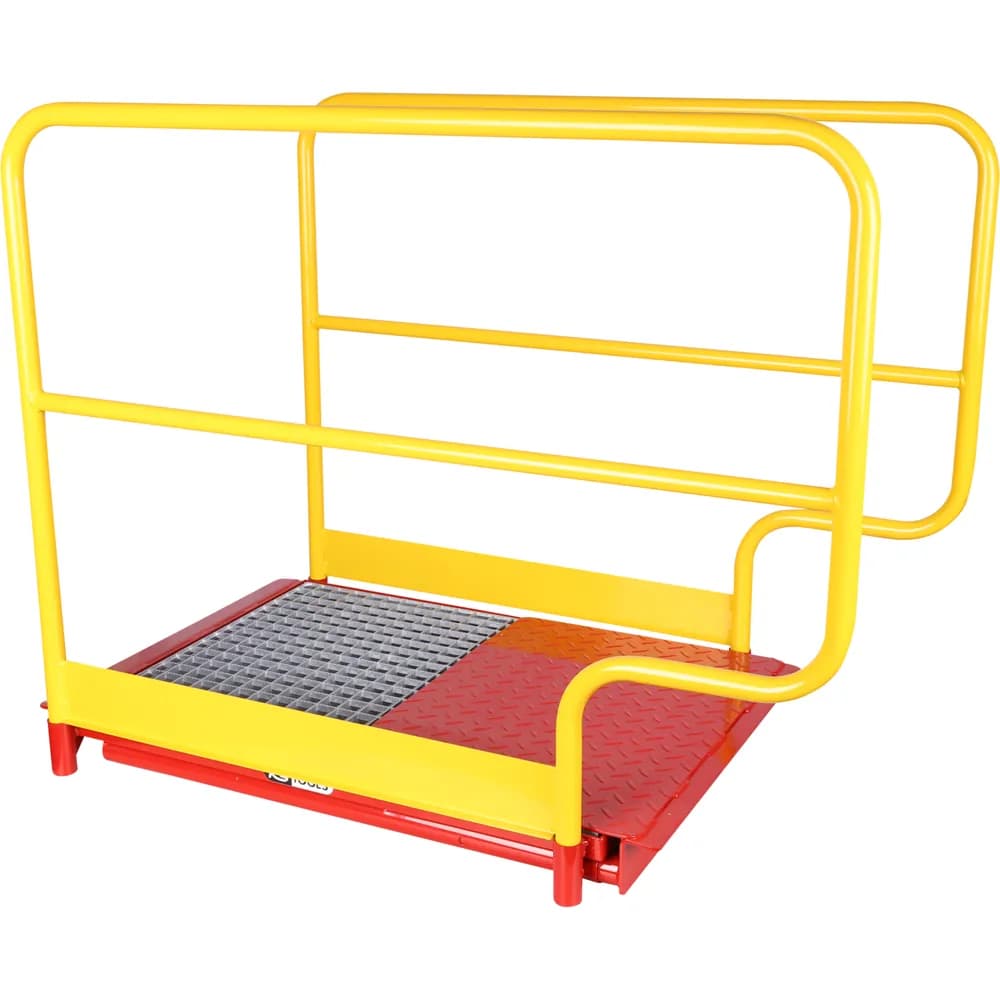 KSTOOLS® - Universal Grubenbrück - bodeneben inklusive Sicherheitsgeländer