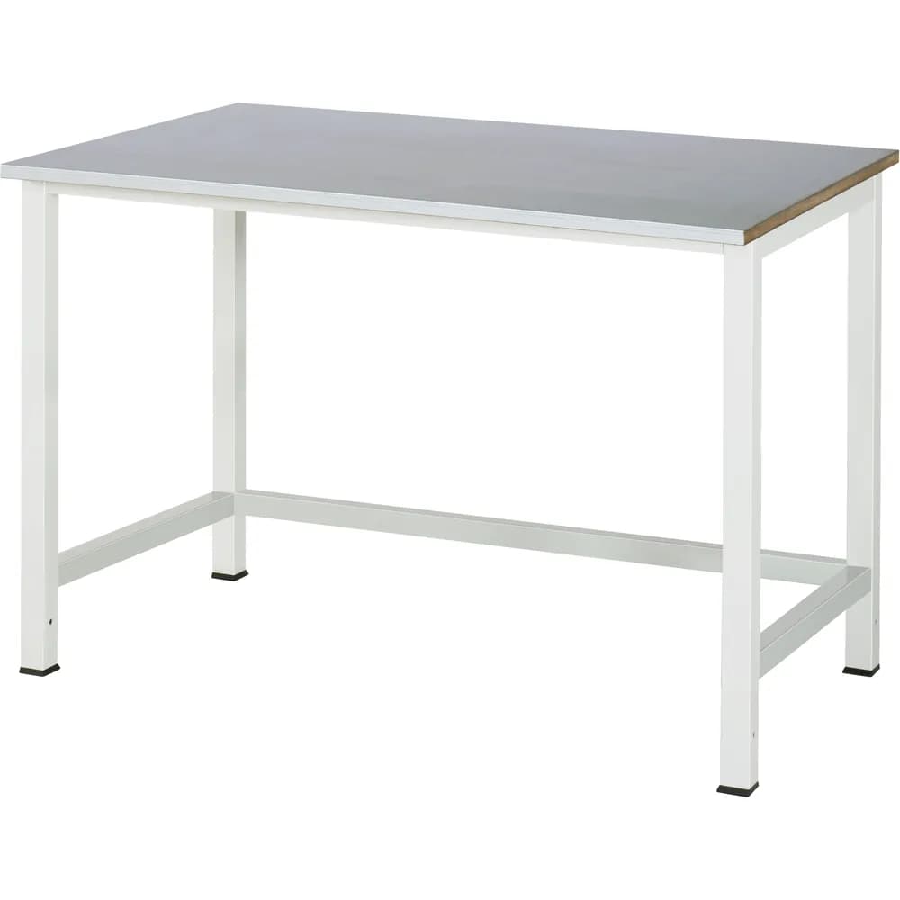 RAU. - Werktisch Modell 900, Stahlblechplatte, 1250 x 800 x 825mm