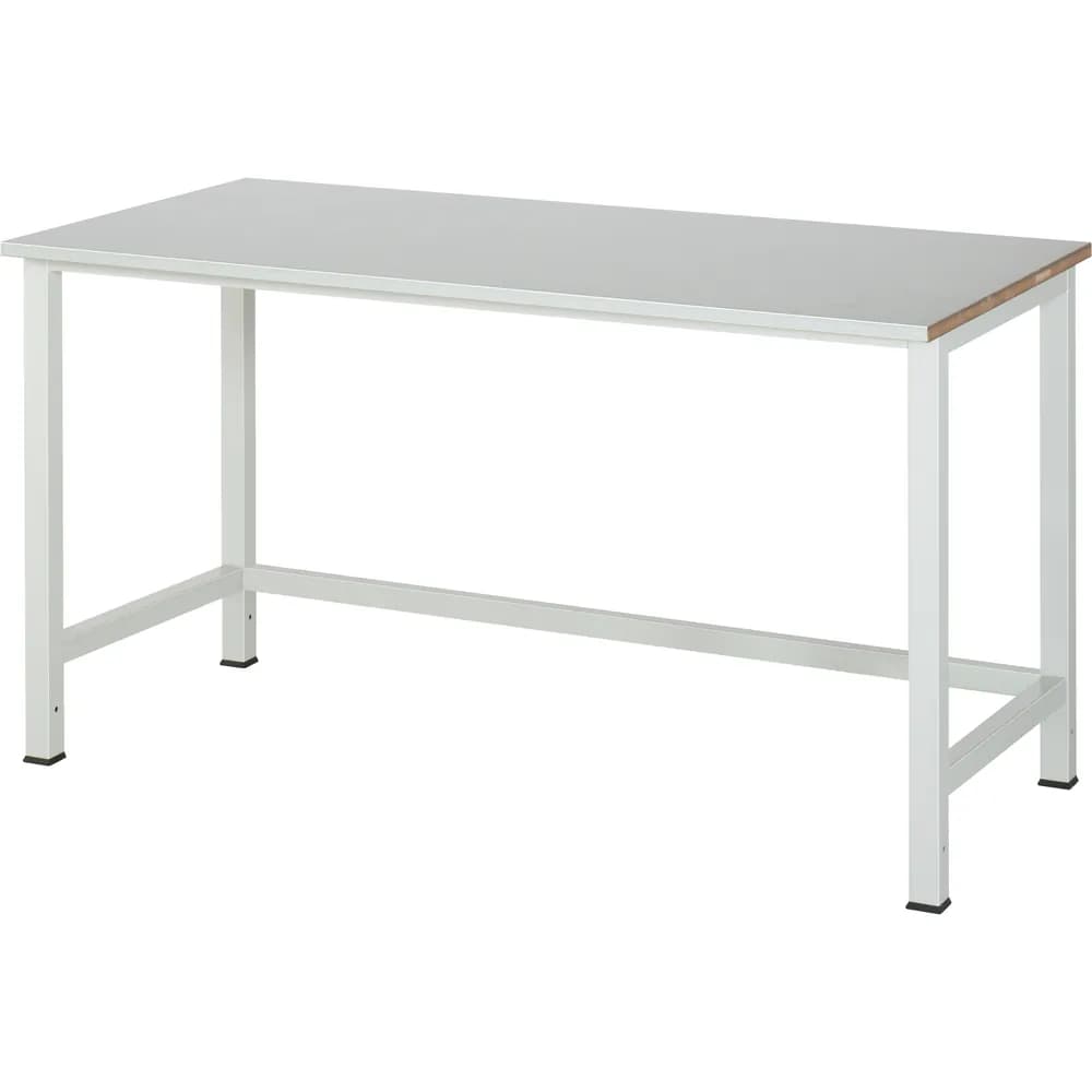 RAU. - Werktisch Modell 900, Stahlblechplatte, 1500 x 800 x 825mm