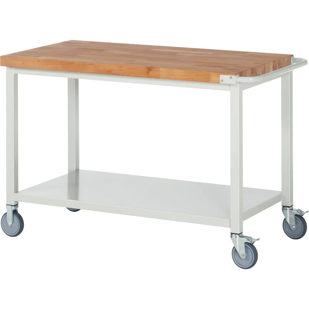 RAU. - Fahrbare Werkbank Modell 8000, 1250 x 700mm, Ablageboden