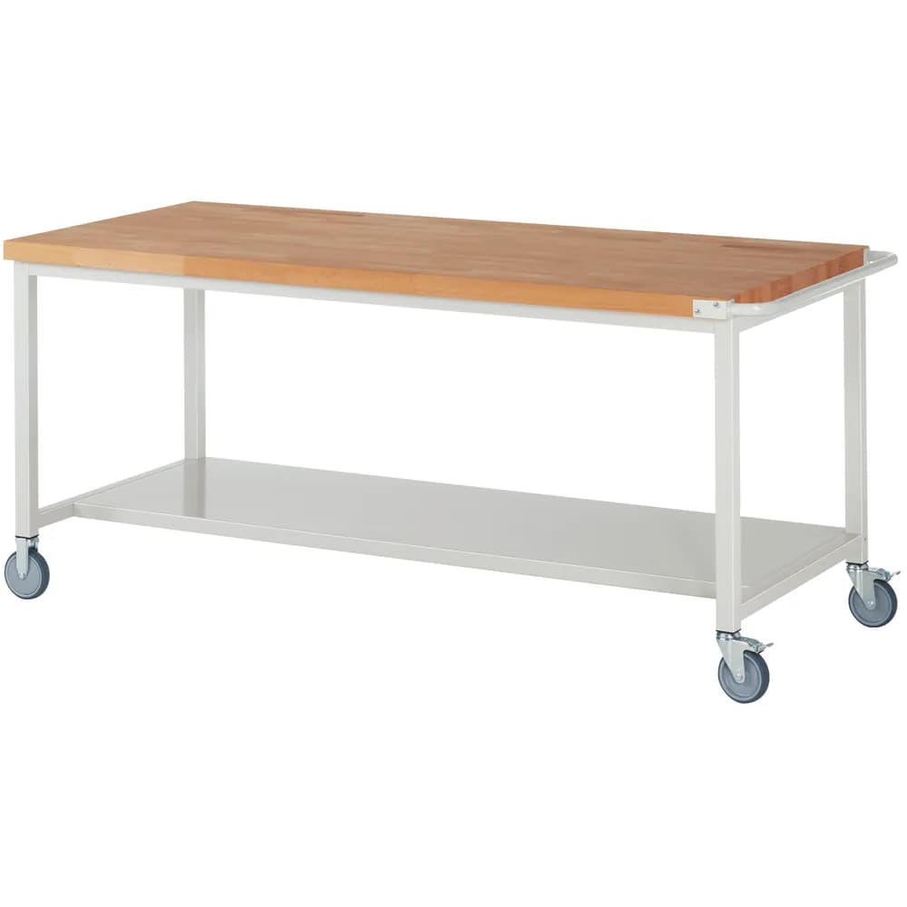RAU. - Fahrbare Werkbank Modell 8000, 2000 x 900mm, Ablageboden