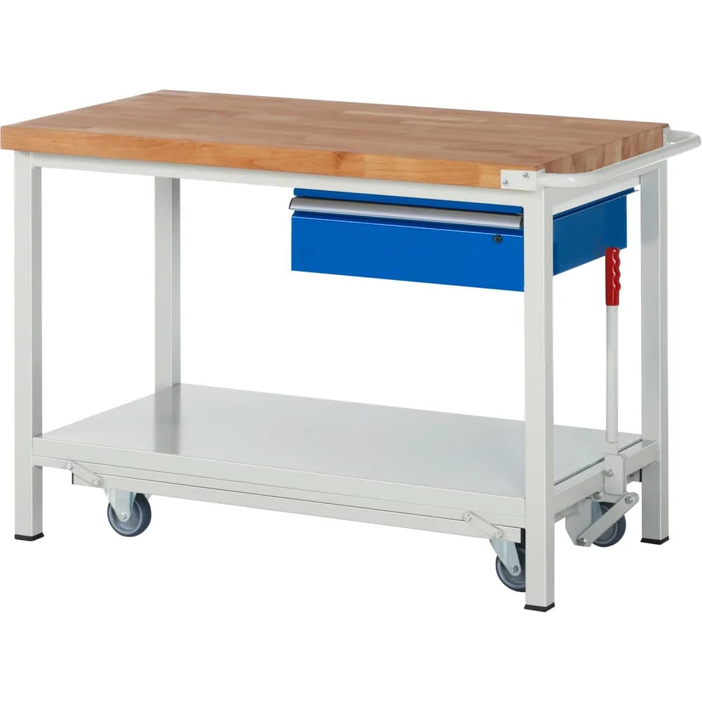 RAU. - Absenkbare Werkbank Modell 8001, 1250 x 700 x 880mm