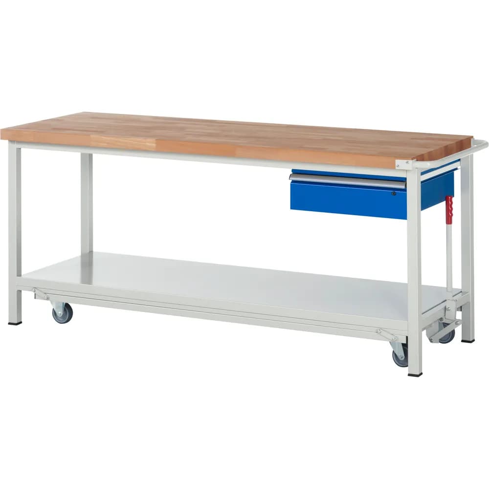 RAU. - Absenkbare Werkbank Modell 8001, 2000 x 700 x 880mm