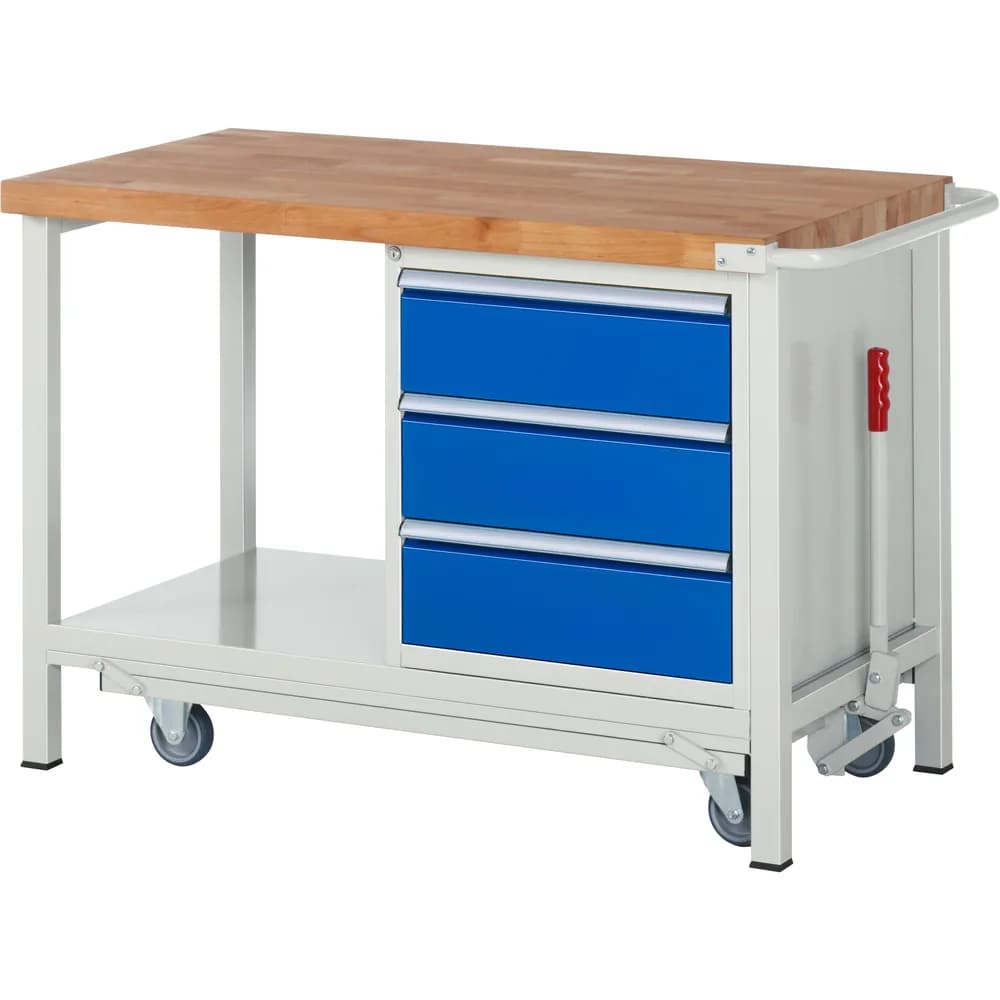 RAU. - Absenkbare Werkbank Modell 8157, 1250 x 700 x 880mm