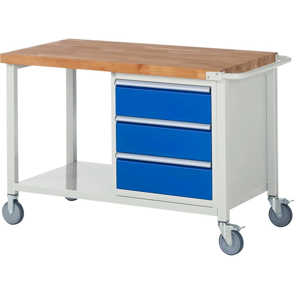 RAU. - Fahrbare Werkbank Modell 8157, 1250 x 700mm