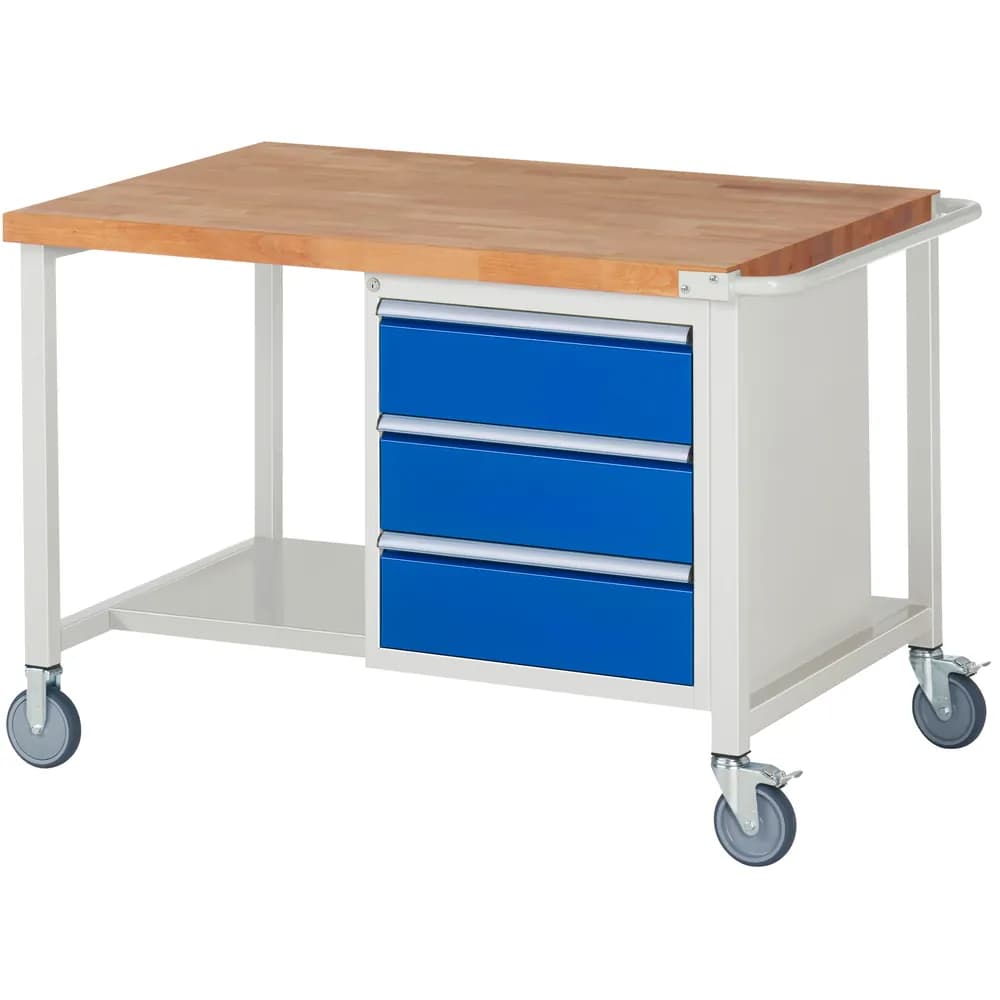RAU. - Fahrbare Werkbank Modell 8157, 1250 x 900mm
