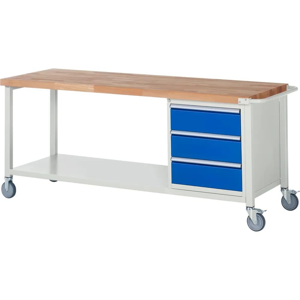 RAU. - Fahrbare Werkbank Modell 8157, 2000 x 700mm