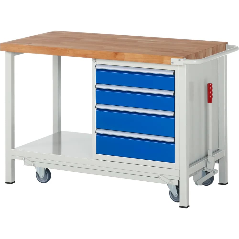 RAU. - Absenkbare Werkbank Modell 8162, 1250 x 700 x 880mm