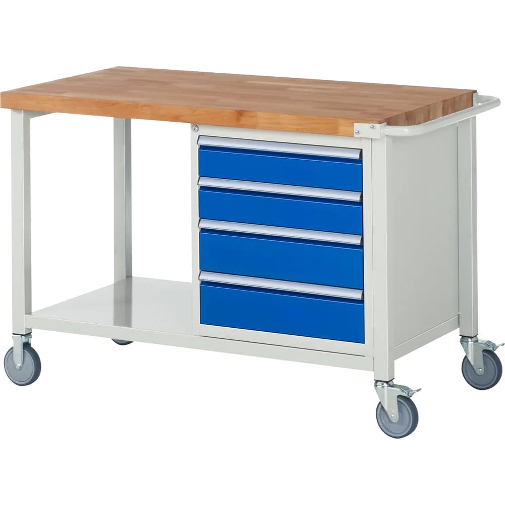 RAU. - Fahrbare Werkbank Modell 8162, 1250 x 700mm