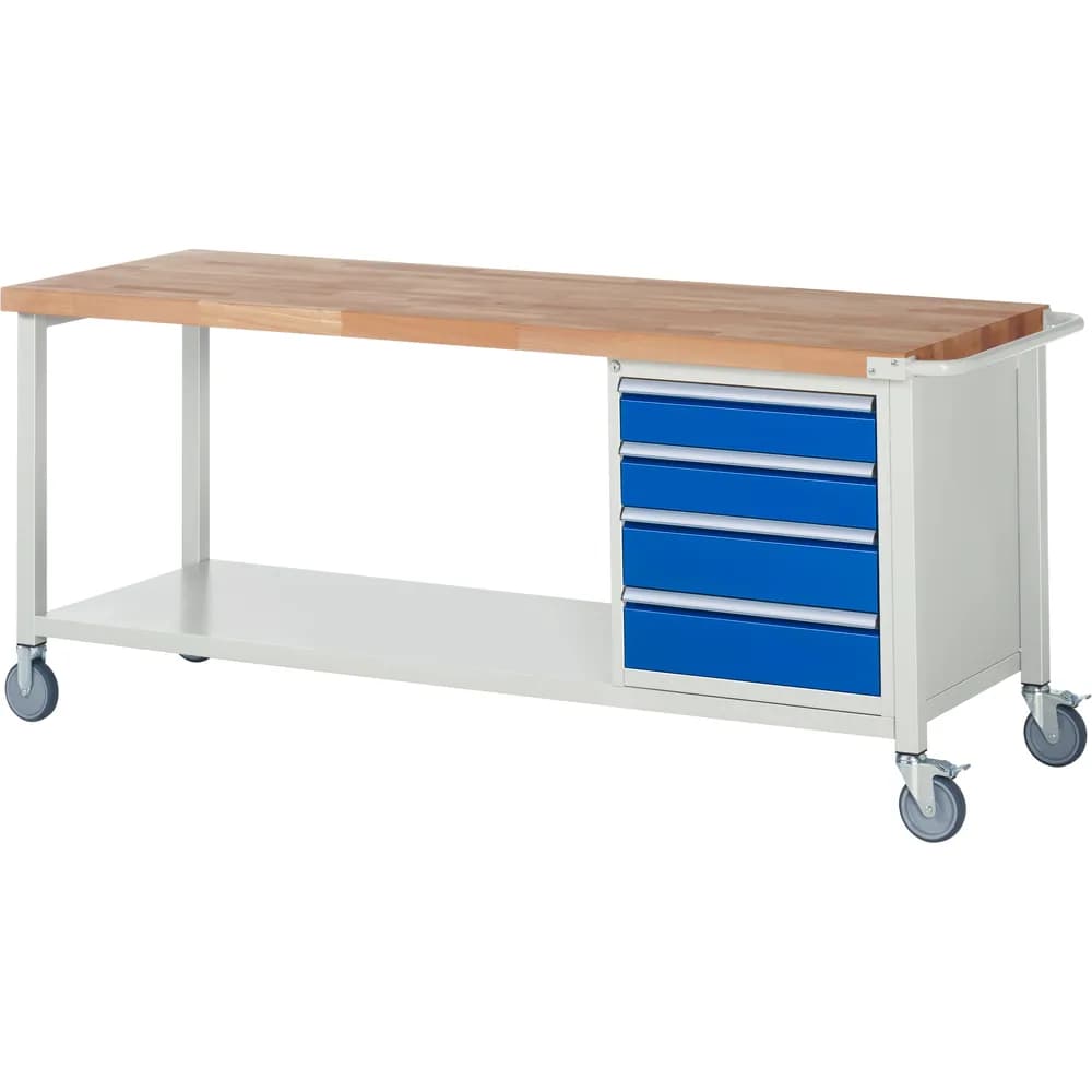 RAU. - Fahrbare Werkbank Modell 8162, 2000 x 700mm