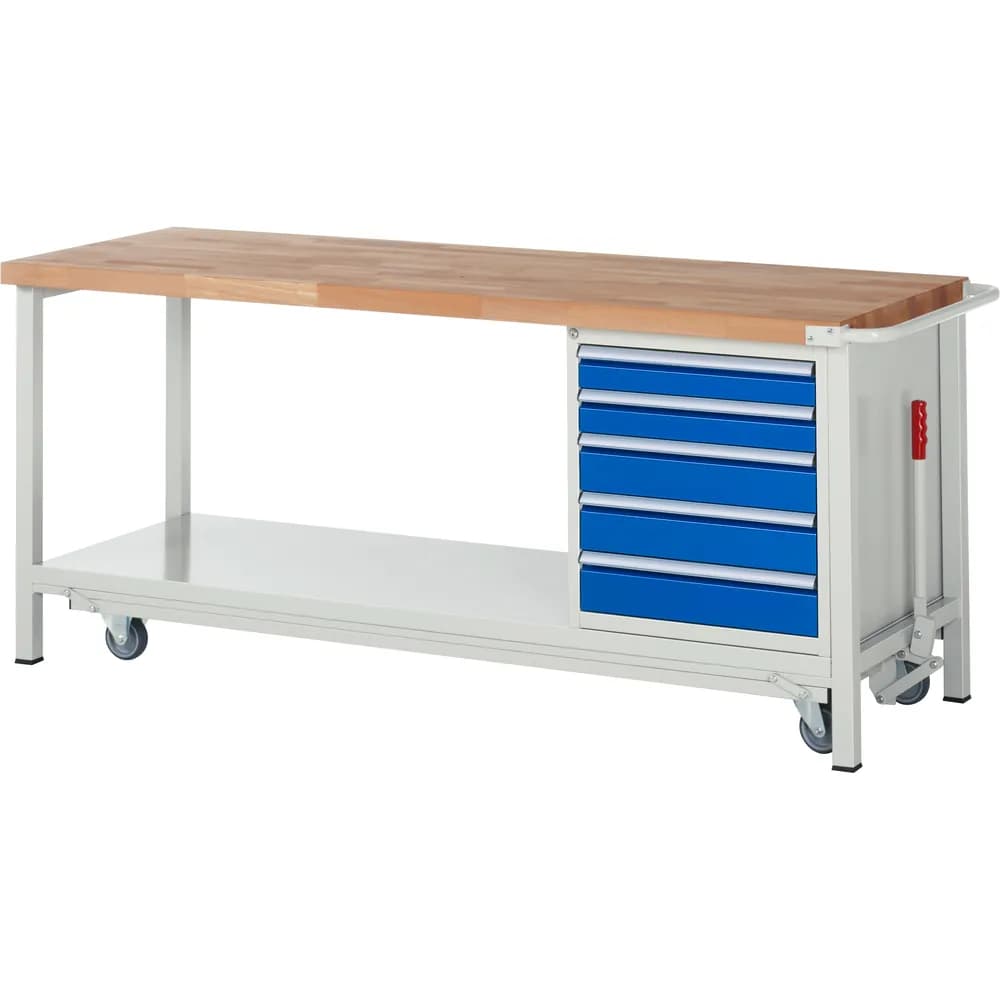RAU. - Absenkbare Werkbank Modell 8171, 2000 x 700 x 880mm