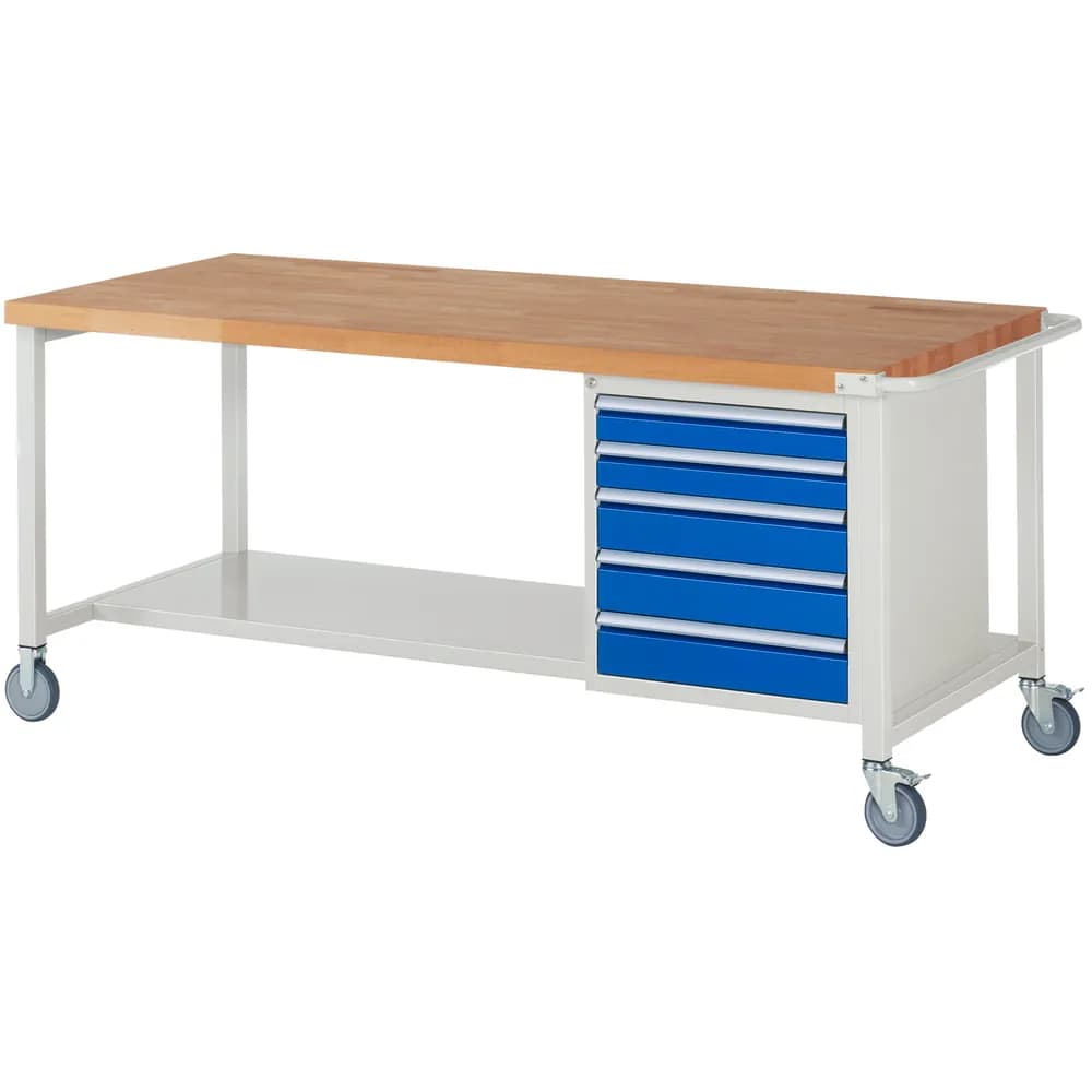 RAU. - Fahrbare Werkbank Modell 8171, 2000 x 900mm