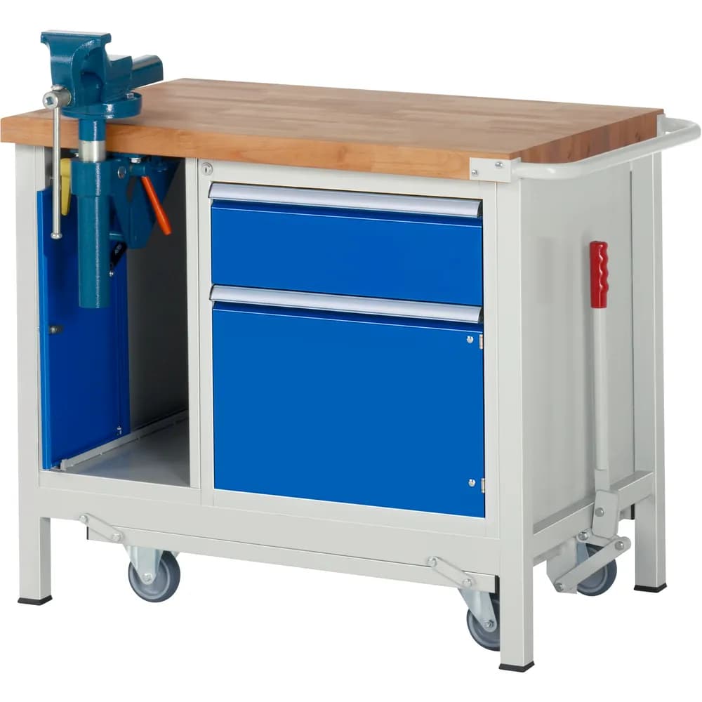 RAU. - Absenkbare Werkbank Modell 8181, 1000 x 700 x 880mm