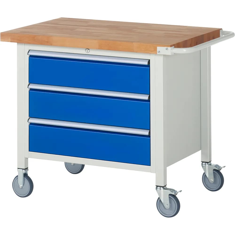 RAU. - Fahrbare Werkbank Modell 8257, 1000 x 700mm