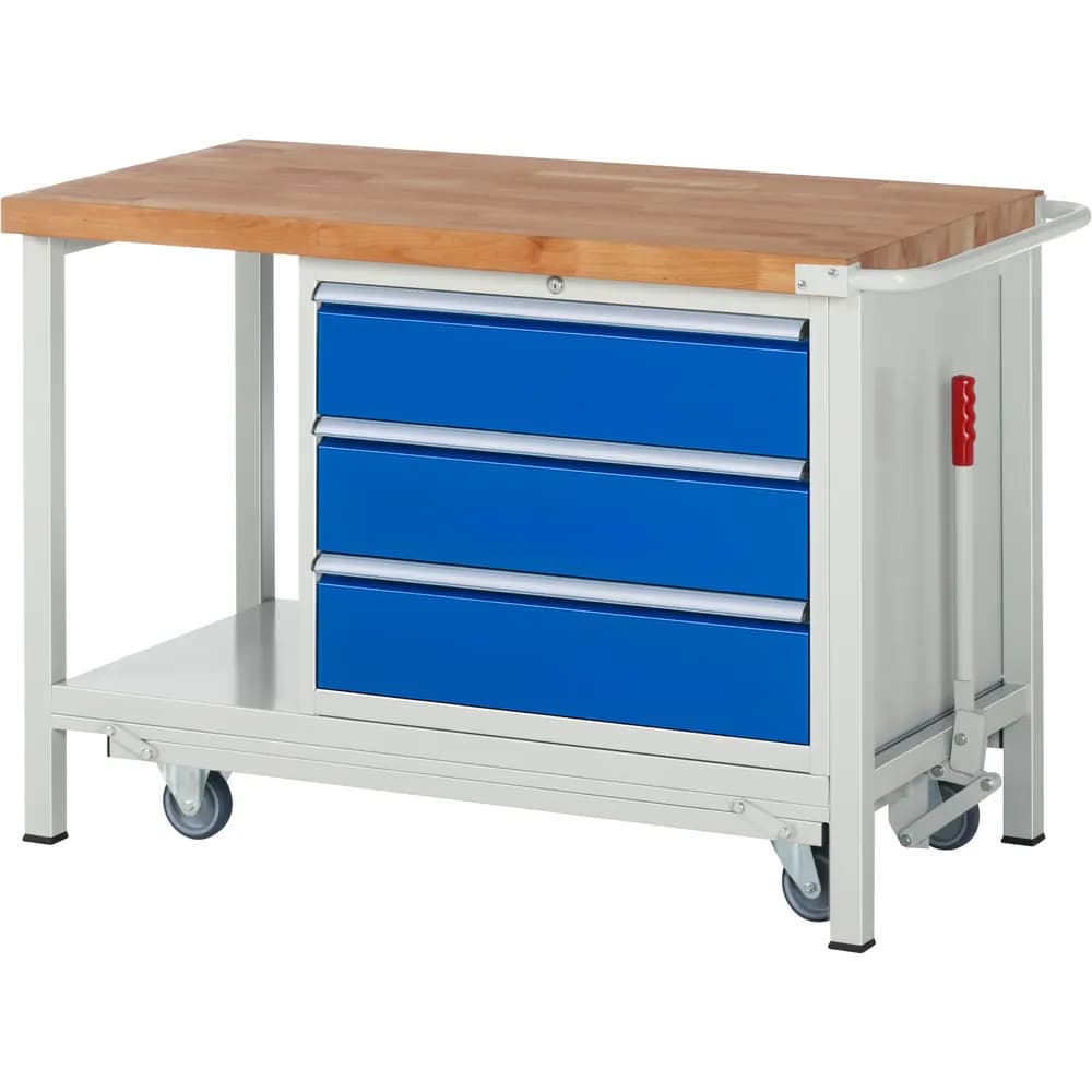 RAU. - Absenkbare Werkbank Modell 8257, 1250 x 700 x 880mm