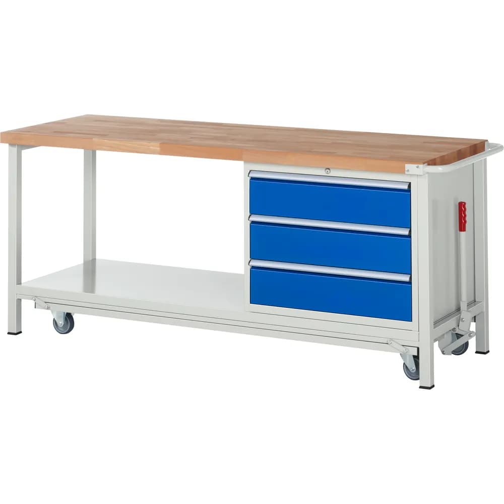 RAU. - Absenkbare Werkbank Modell 8257, 2000 x 700 x 880mm