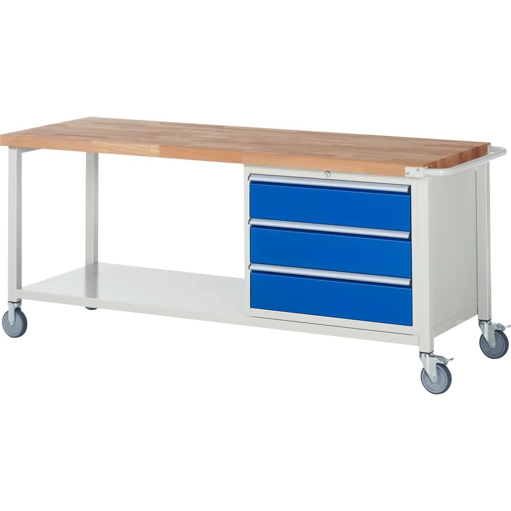 RAU. - Fahrbare Werkbank Modell 8257, 2000 x 700mm