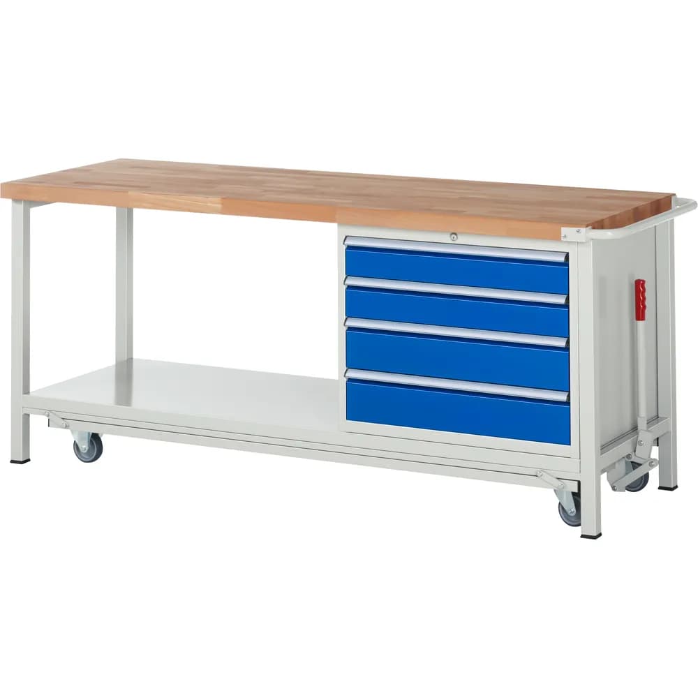 RAU. - Absenkbare Werkbank Modell 8262, 2000 x 700 x 880mm