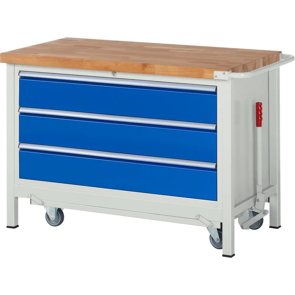 RAU. - Absenkbare Werkbank Modell 8357, 1250 x 700 x 880mm