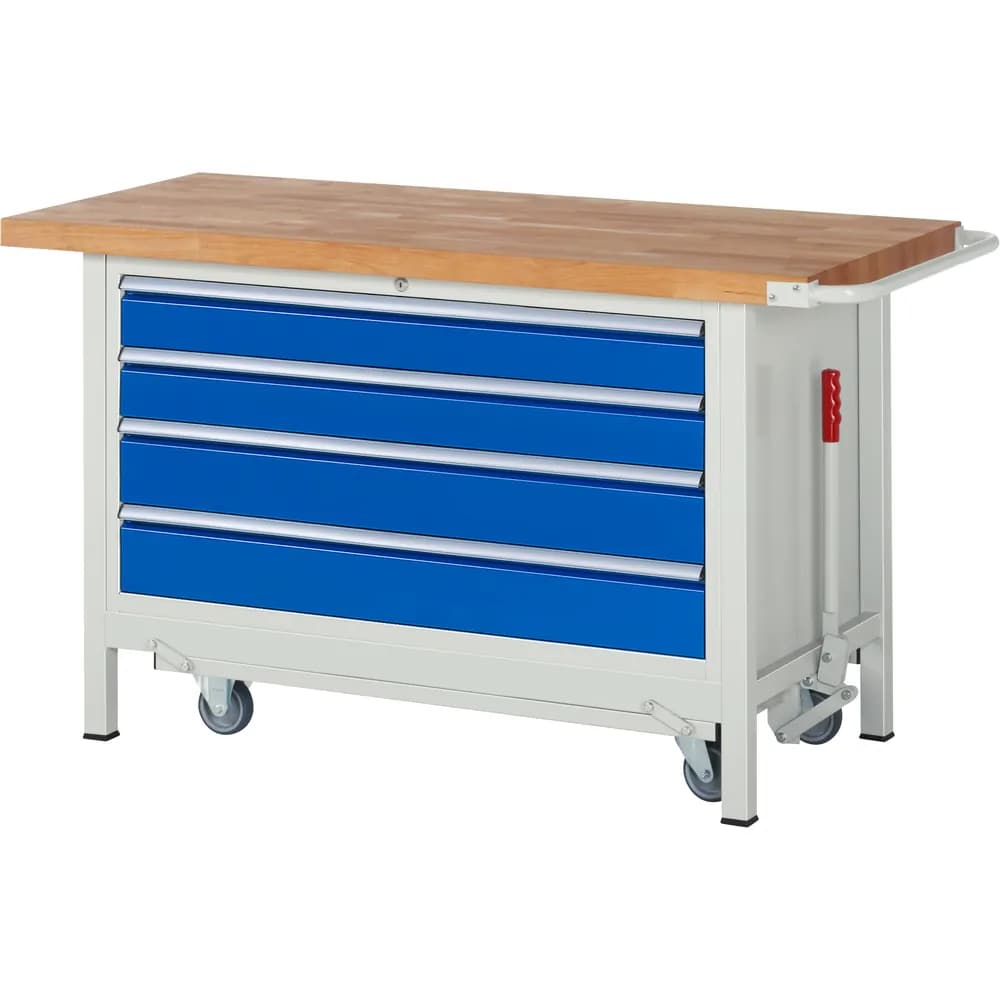RAU. - Absenkbare Werkbank Modell 8362, 1500 x 700 x 880mm