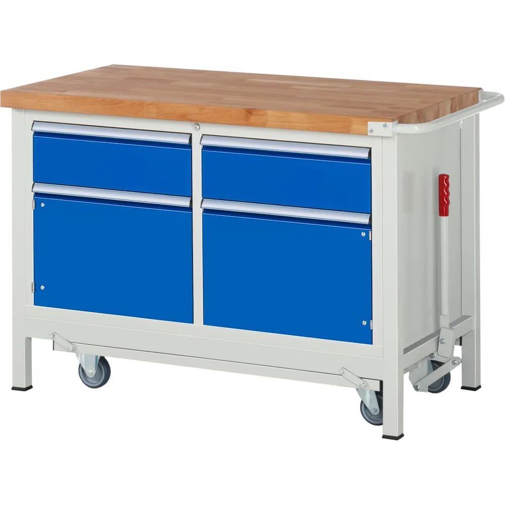RAU. - Absenkbare Werkbank Modell 8466, 1250 x 700 x 880mm