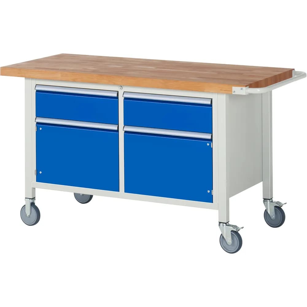 RAU. - Fahrbare Werkbank Modell 8466, 1500 x 700mm