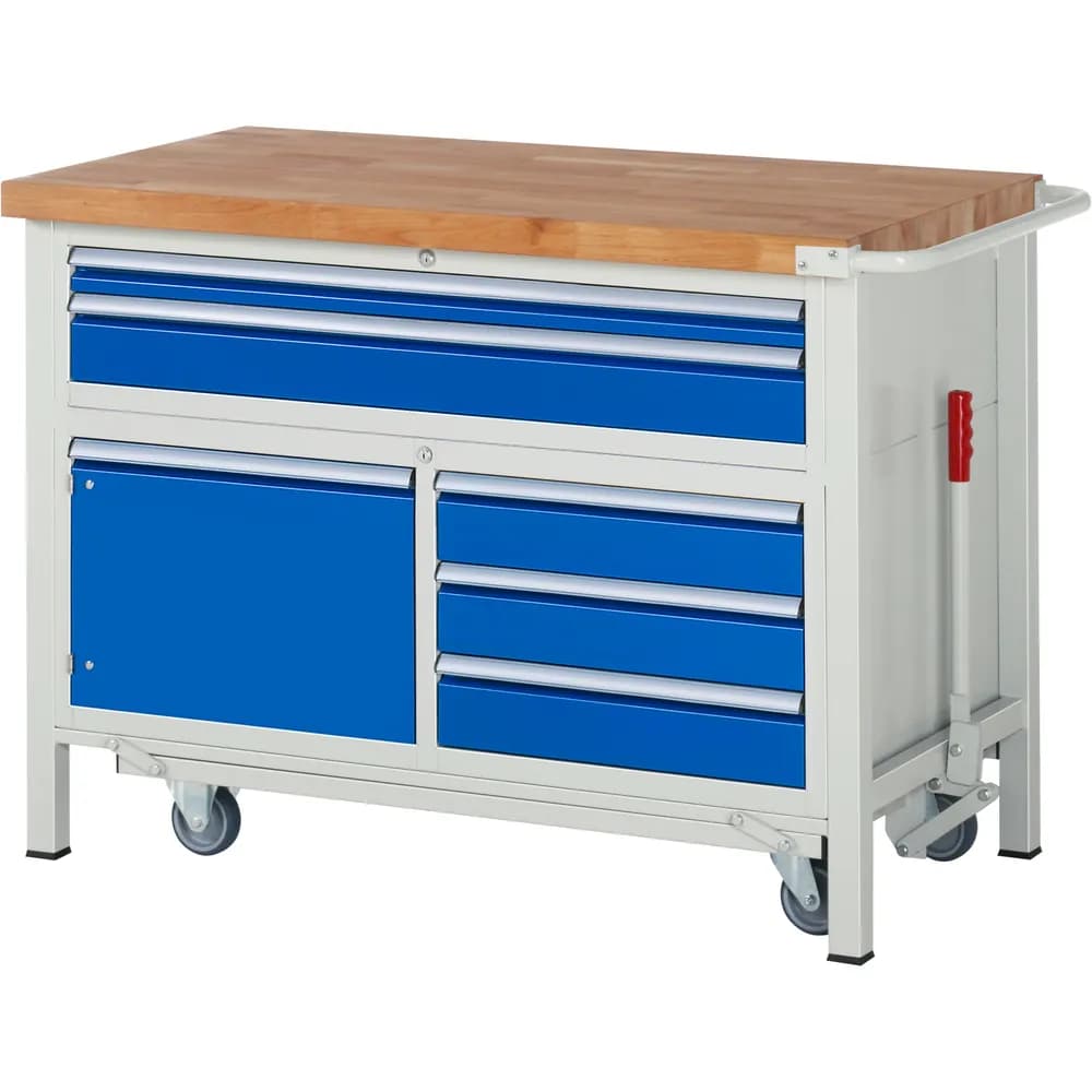 RAU. - Absenkbare Werkbank Modell 8922, 1250 x 700 x 880mm