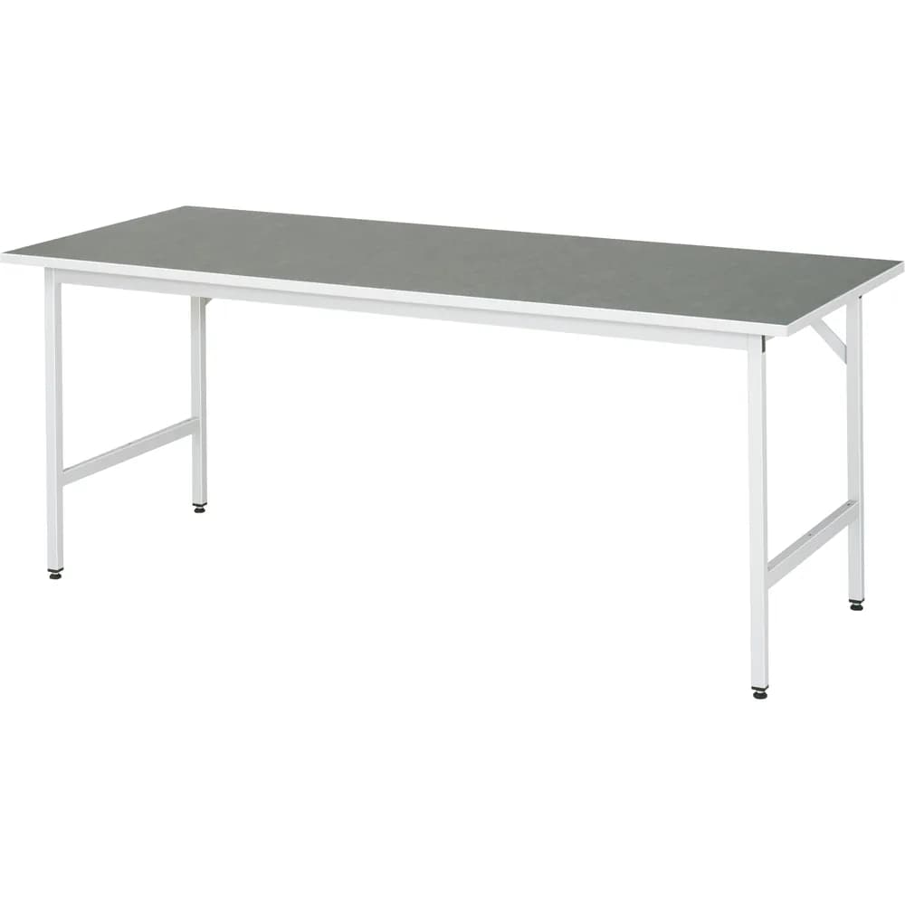 RAU. - Arbeitstisch Jerry, Linoleumplatte 2000 x 800mm