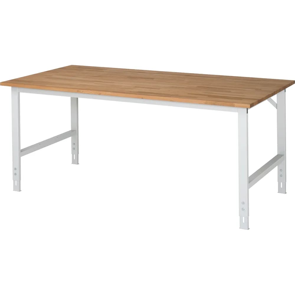 RAU. - Arbeitstisch Tom, Buche-Massiv-Platte 2000 x 1000mm