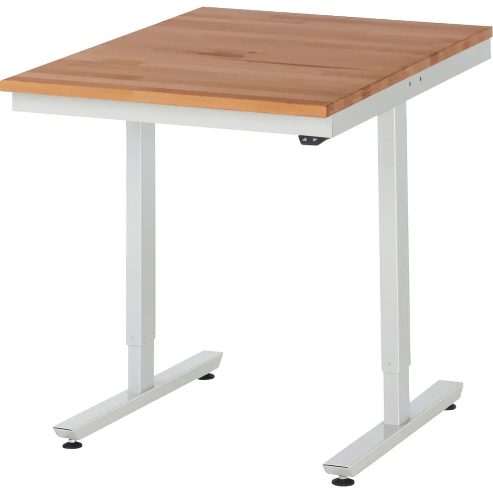 RAU. - Arbeitstisch adlatus 150, Buche-Massiv-Platte 750 x 1000mm