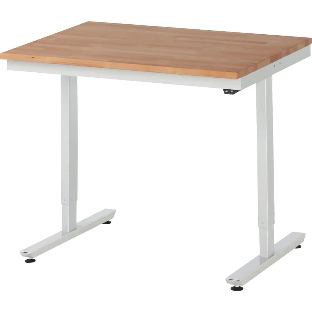 RAU. - Arbeitstisch adlatus 150, Buche-Massiv-Platte 1000 x 800mm