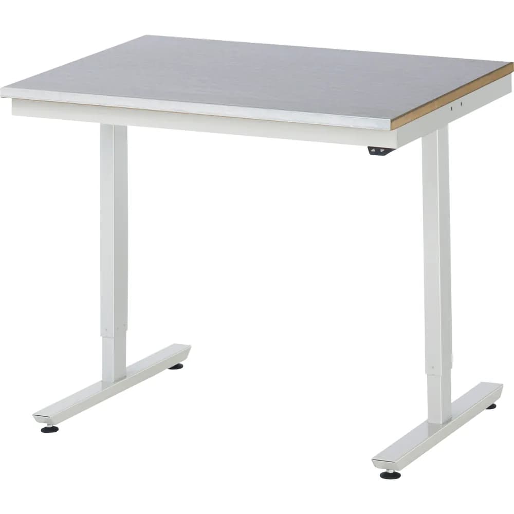 RAU. - Arbeitstisch adlatus 150, Stahlblechbelag-Platte 1000 x 800mm
