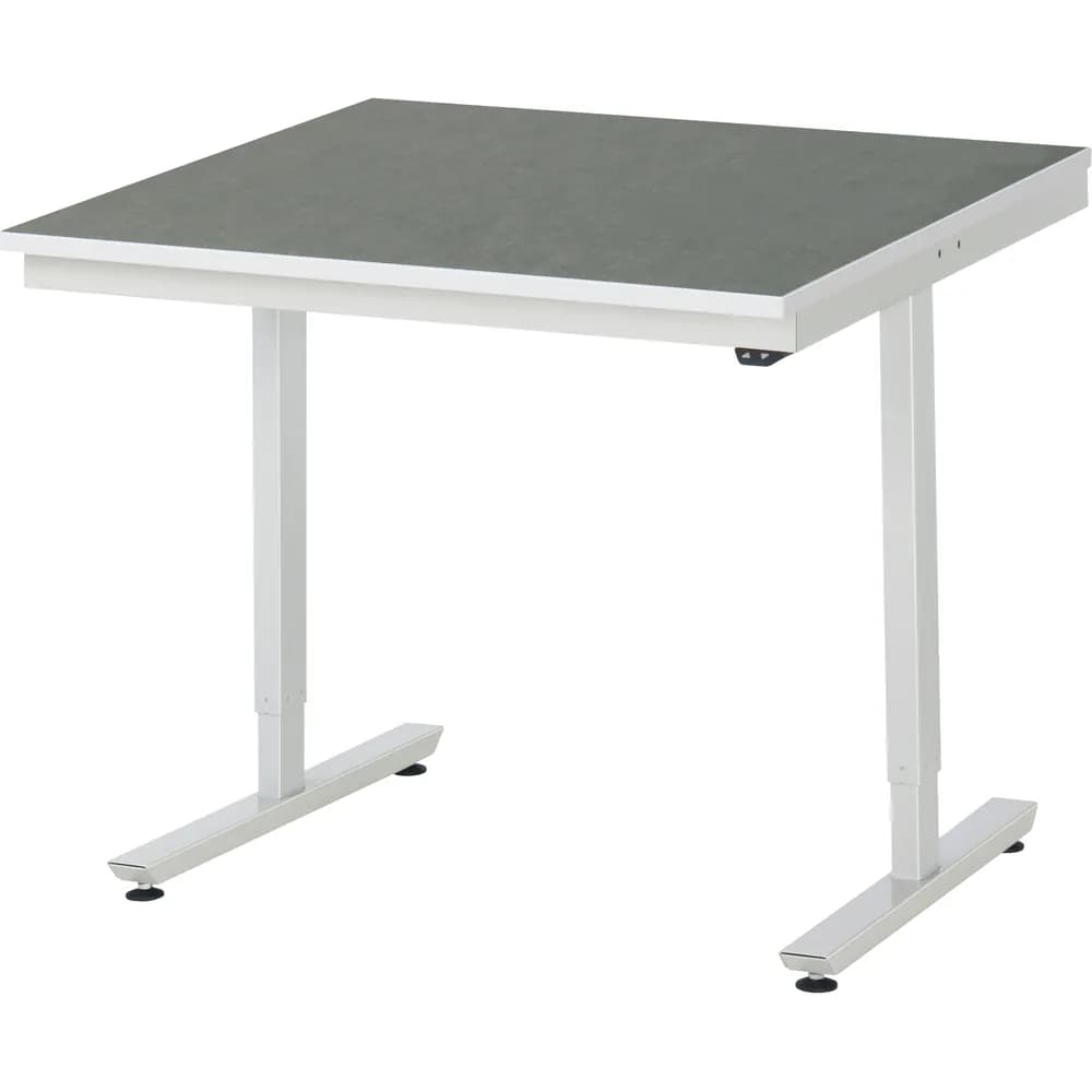 RAU. - Arbeitstisch adlatus 150, Linoleumplatte 1000 x 1000mm