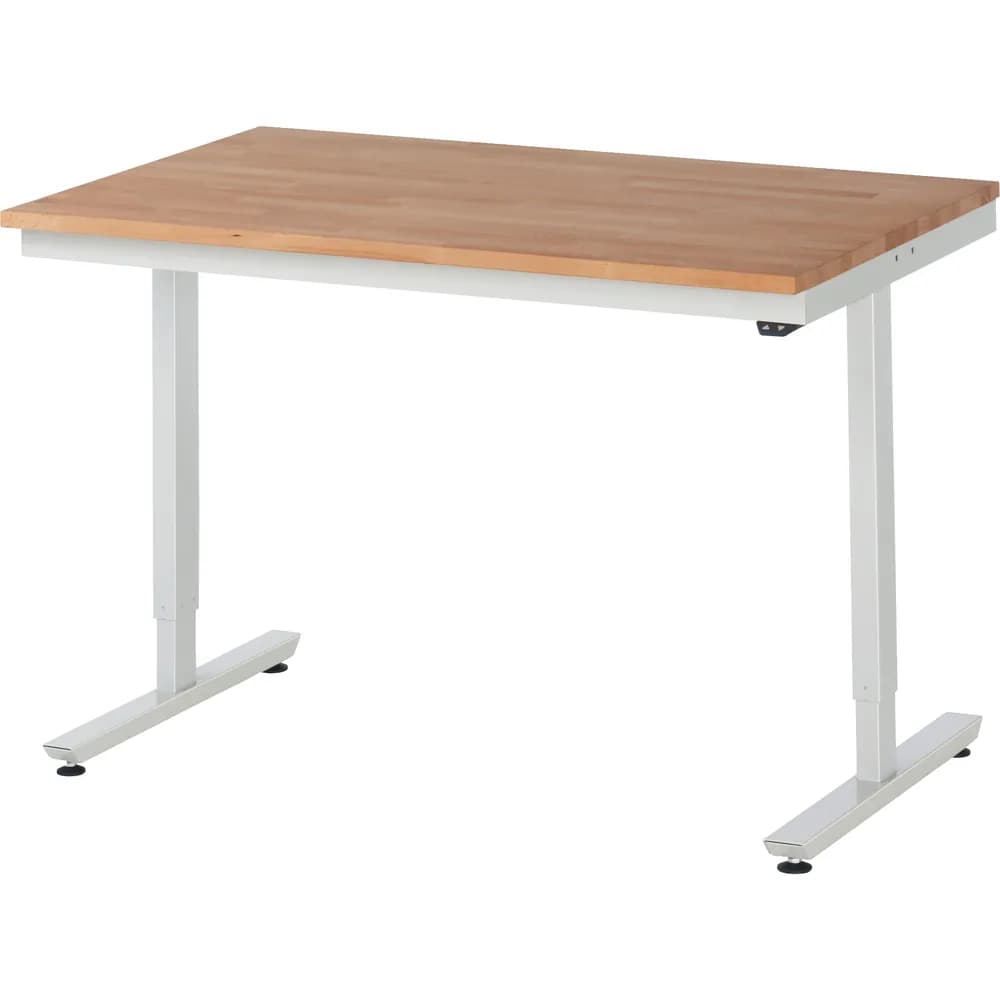 RAU. - Arbeitstisch adlatus 150, Buche-Massiv-Platte 1250 x 800mm