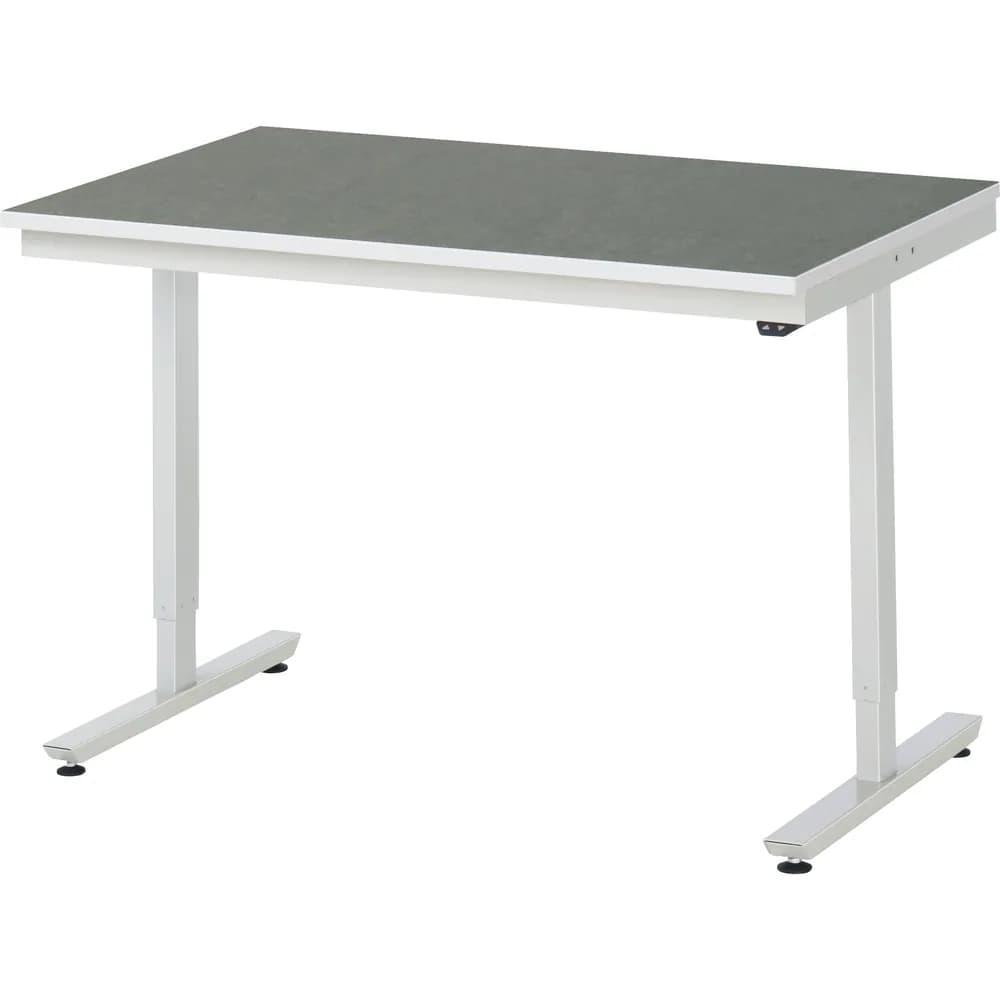 RAU. - Arbeitstisch adlatus 150, Linoleumplatte 1250 x 800mm
