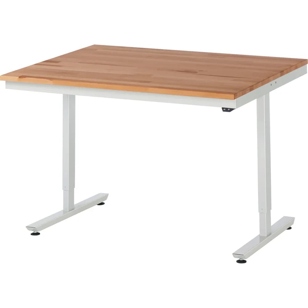 RAU. - Arbeitstisch adlatus 150, Buche-Massiv-Platte 1250 x 1000mm