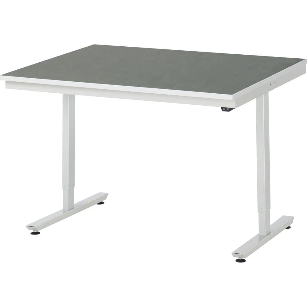 RAU. - Arbeitstisch adlatus 150, Linoleumplatte 1250 x 1000mm