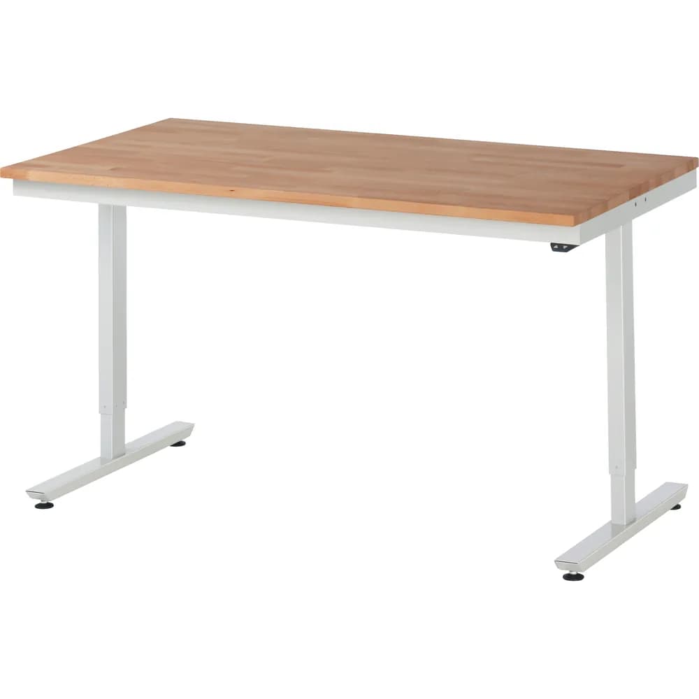 RAU. - Arbeitstisch adlatus 150, Buche-Massiv-Platte 1500 x 800mm